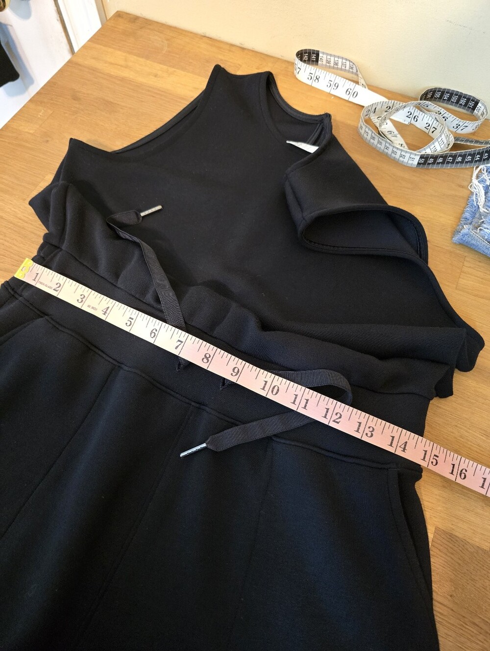 SPANX AirEssentials® French Rib Sleeveless Jumpsuit Very Black M - Picture 13 of 16